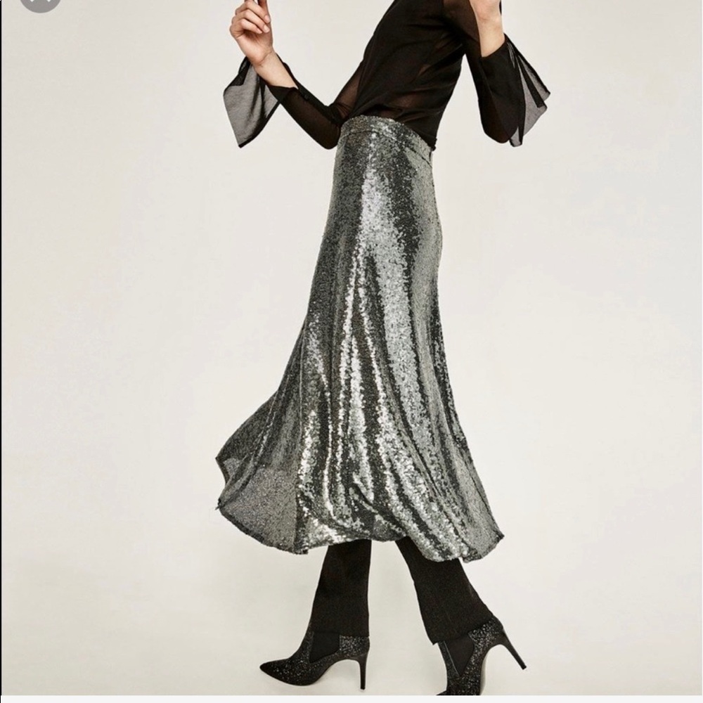 Zara sequin skirt